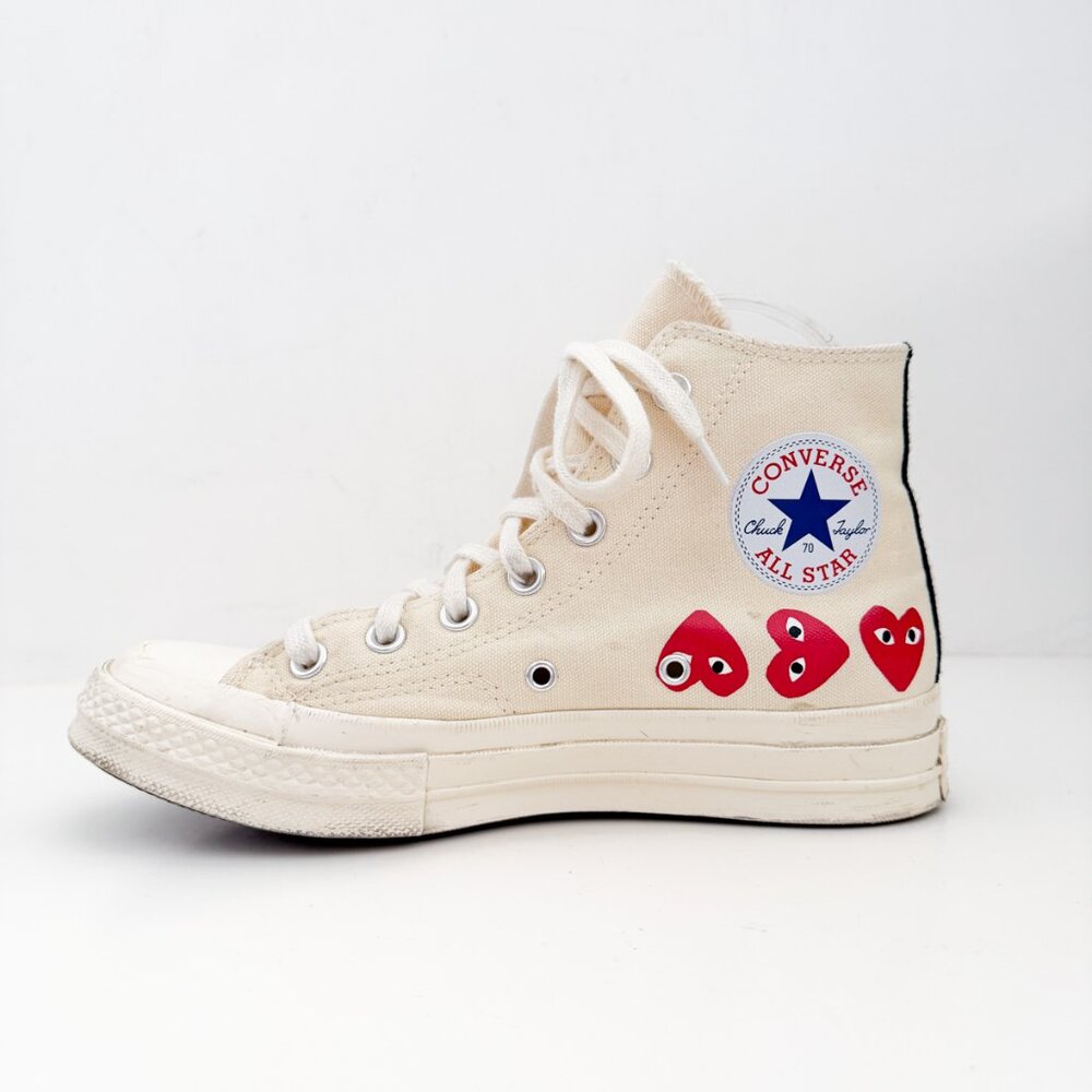Converse Comme des Garçons Play x Chuck 70 Hi Top Multi Hearts sneakers - Picture 6 of 11